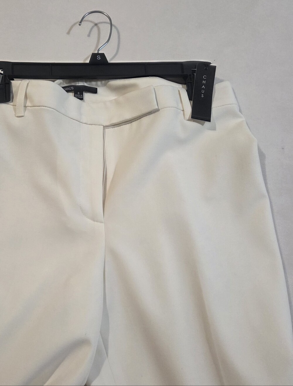 CHAUS NWT Golden Gate Dress Pants - Winter White - Size 6 - Wide Leg. - Picture 2 of 8
